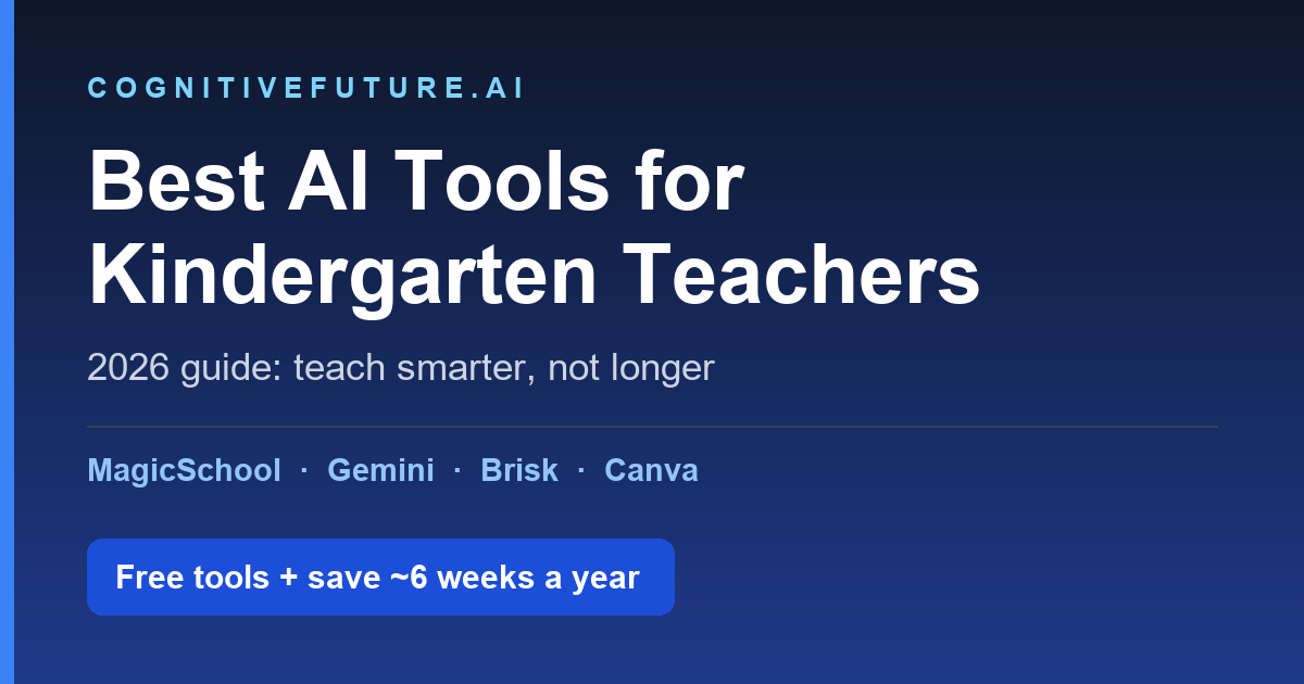 Best AI tools for kindergarten teachers 2026 - free tools that save time