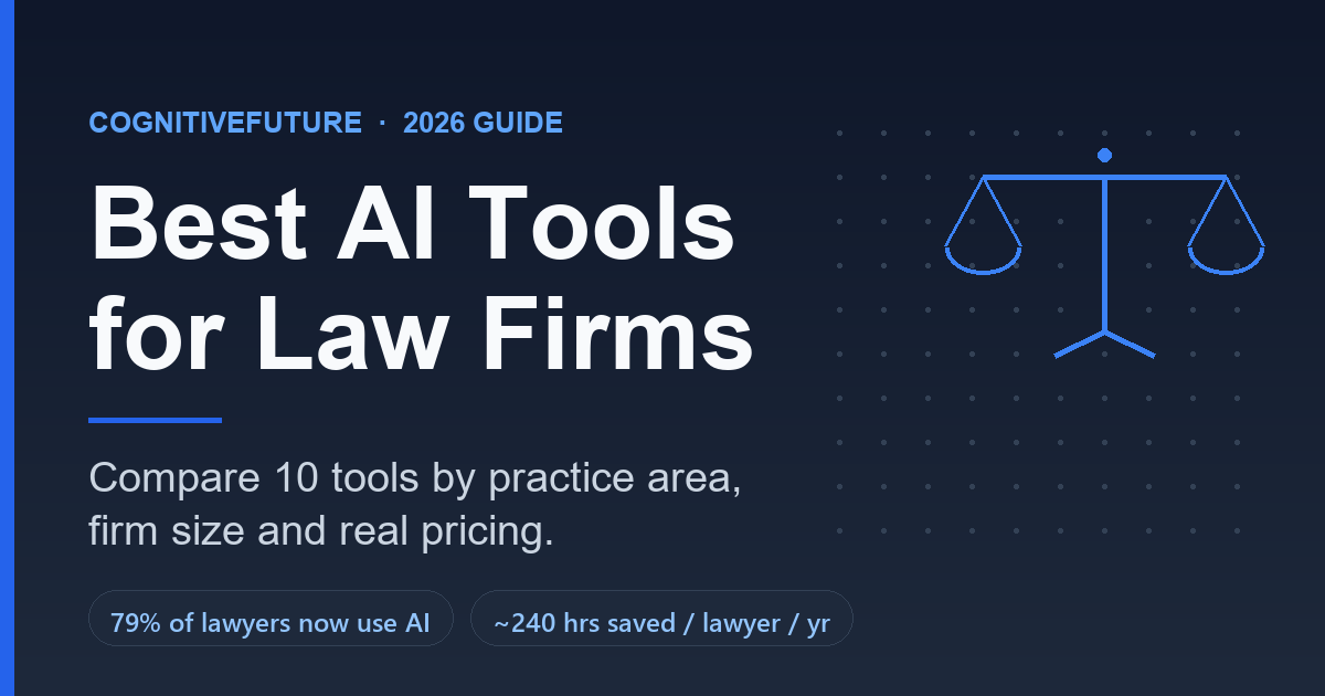 Best AI tools for law firms in 2026 - CognitiveFuture guide