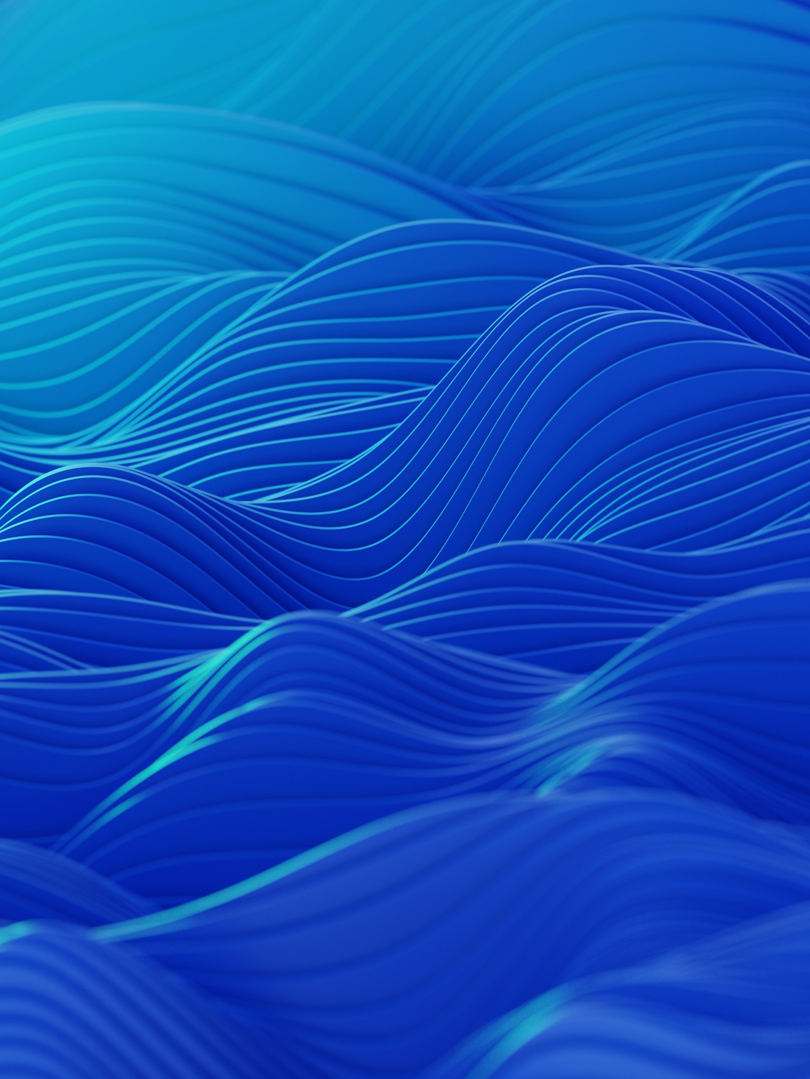 Abstract blue sound wave pattern representing real-time AI voice generation