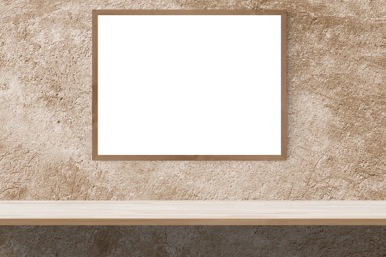 Presentation slide design template mockup on screen