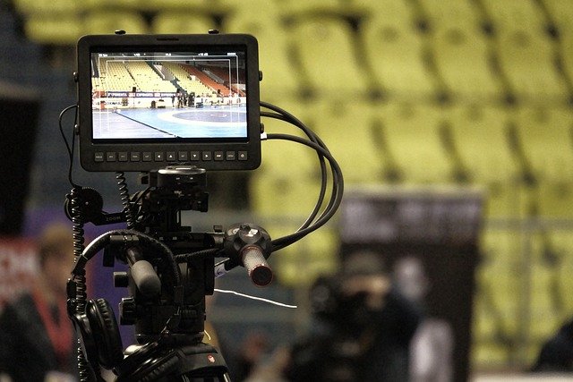 Reviewing generated video footage on a monitor